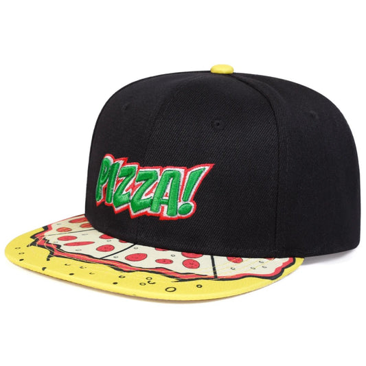 Adjustable Baseball Cap - Pizza Print