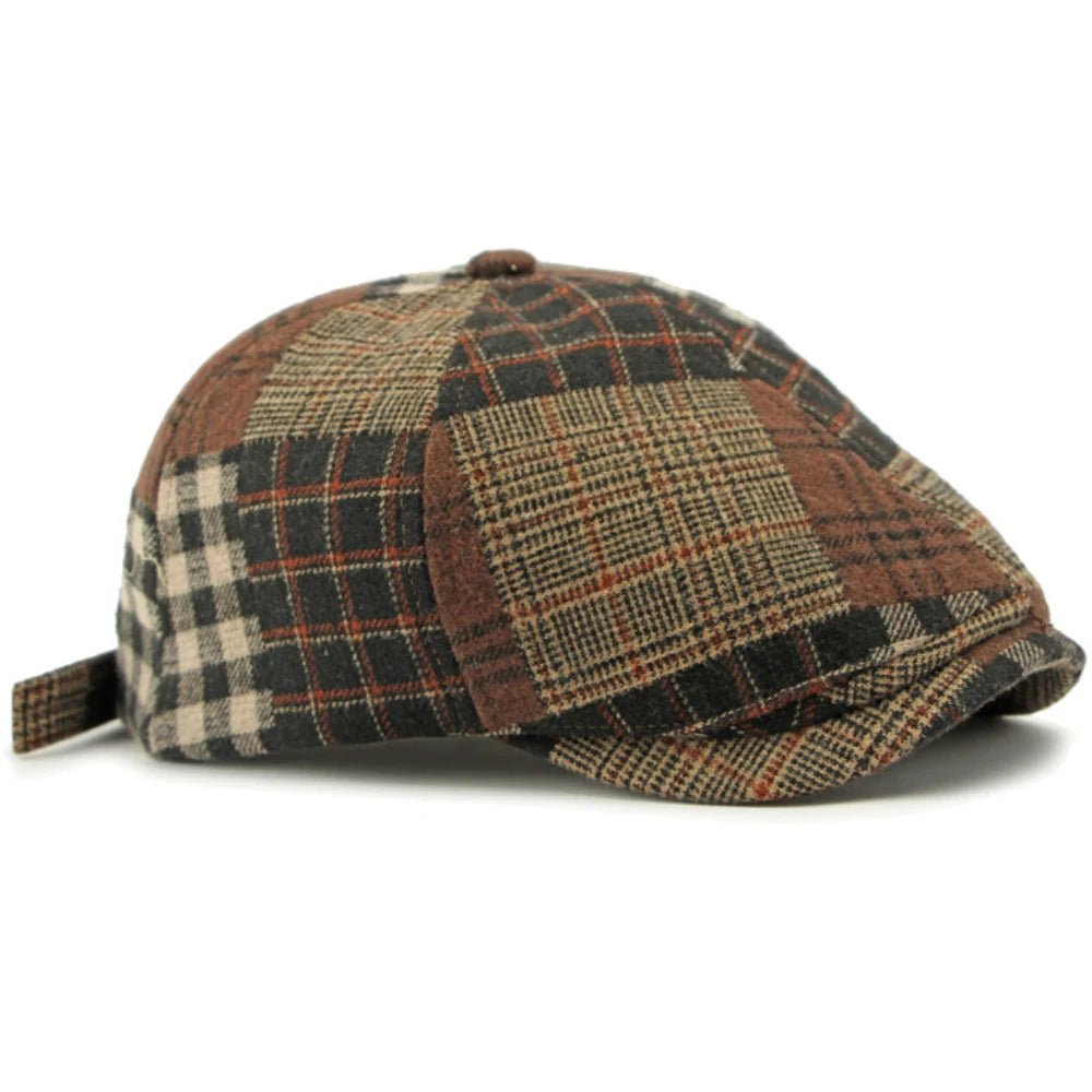 Artist Painter Beret - Vintage Plaid