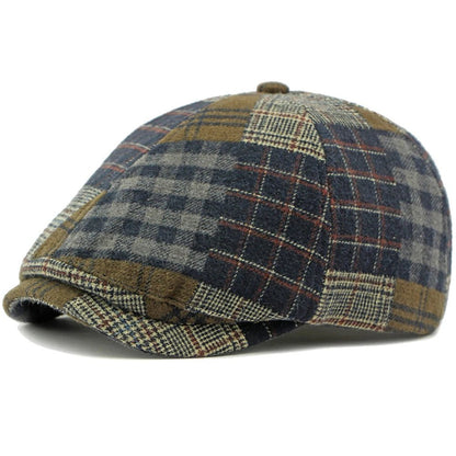 Artist Painter Beret - Vintage Plaid