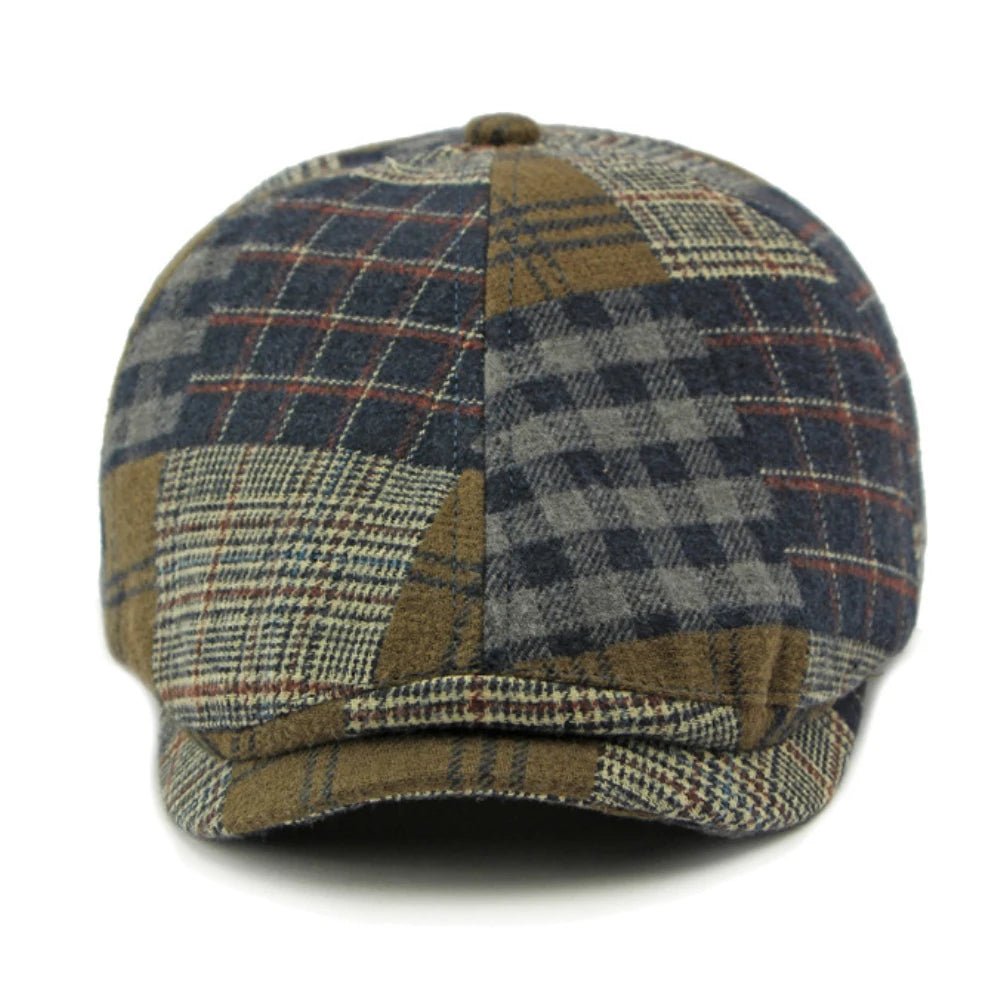 Artist Painter Beret - Vintage Plaid