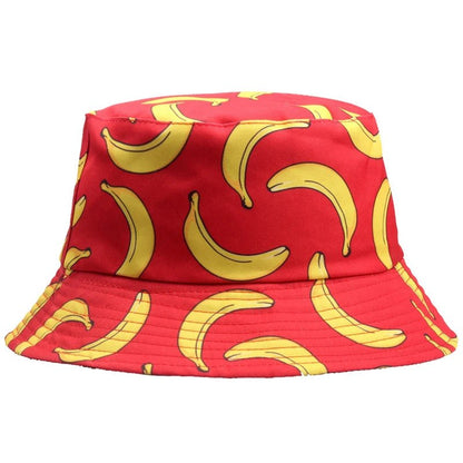 Banana Print Bucket Hat - HAT MARTS