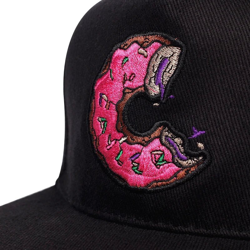 Baseball Cap with Donut Embroidery - HAT MARTS