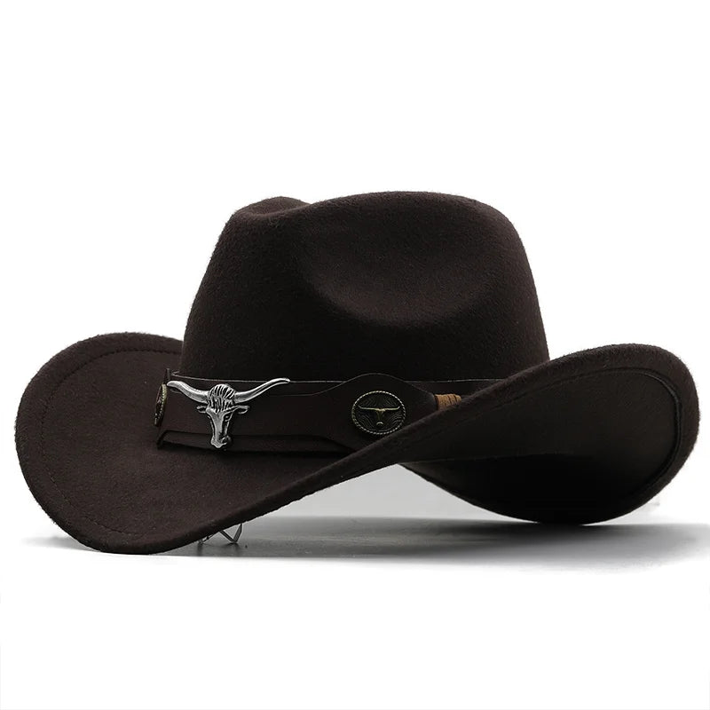 Black Wool Cowboy Hat