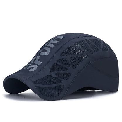 Breathable Mesh Baseball Cap with Sun Visor - HAT MARTS