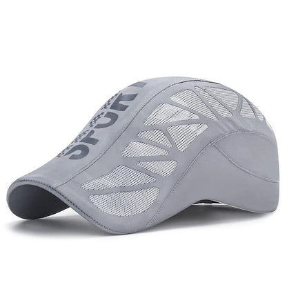 Breathable Mesh Baseball Cap with Sun Visor - HAT MARTS