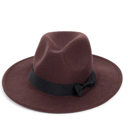 Classic Wide Brim Fedora Hat - HAT MARTS