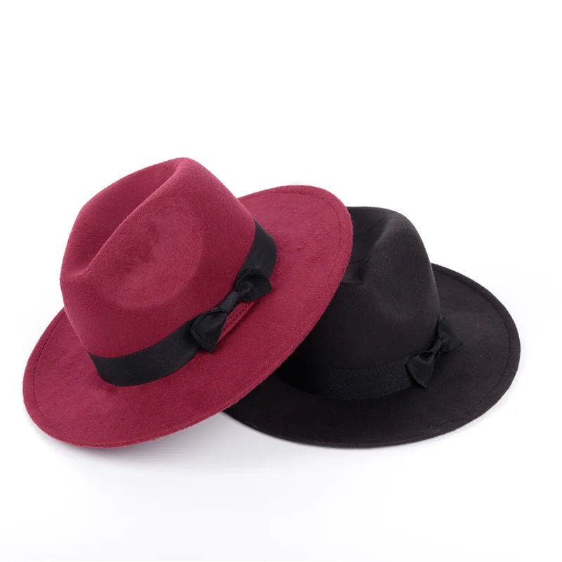 Classic Wide Brim Fedora Hat - HAT MARTS