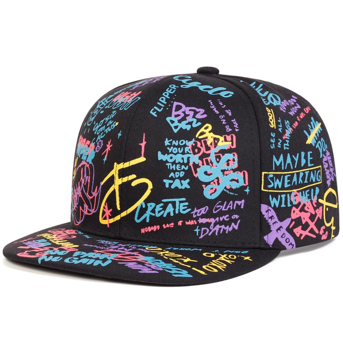 Colorful Graffiti Baseball Cap - HAT MARTS