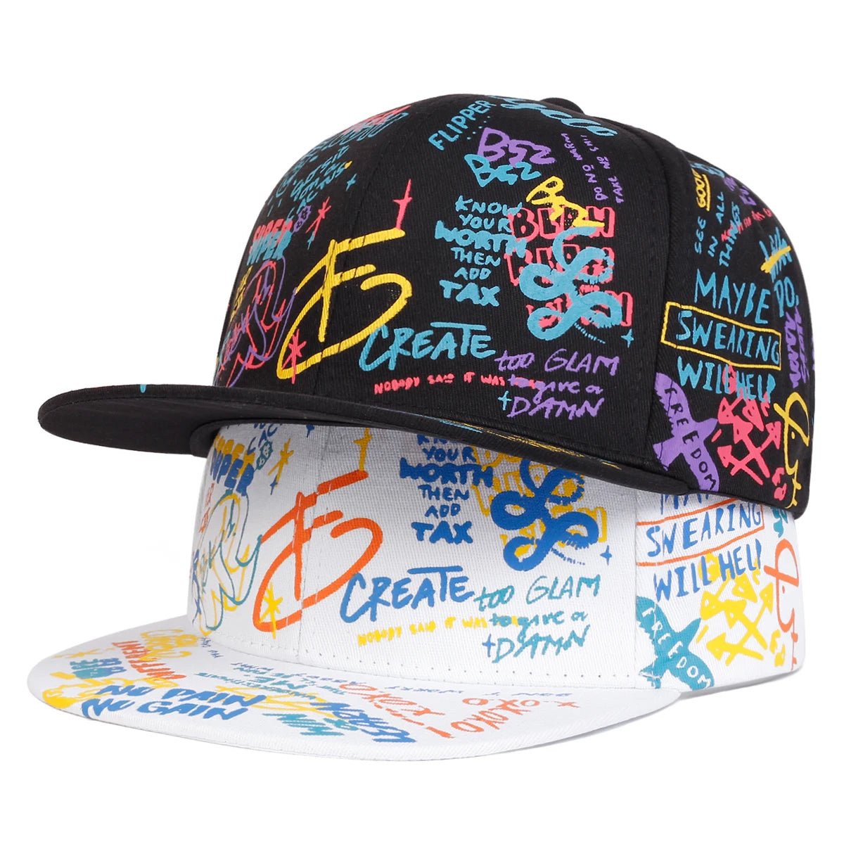 Colorful Graffiti Baseball Cap - HAT MARTS