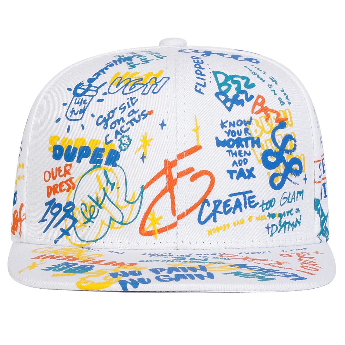 Colorful Graffiti Baseball Cap - HAT MARTS