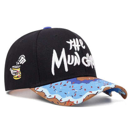 Donut Print Baseball Cap - Adjustable and Unisex - HAT MARTS