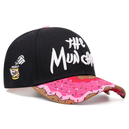 Donut Print Baseball Cap - Adjustable and Unisex - HAT MARTS