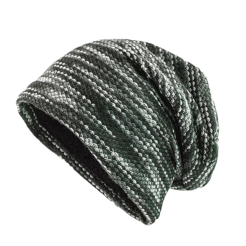 Double Fabric Winter Beanie - HAT MARTS