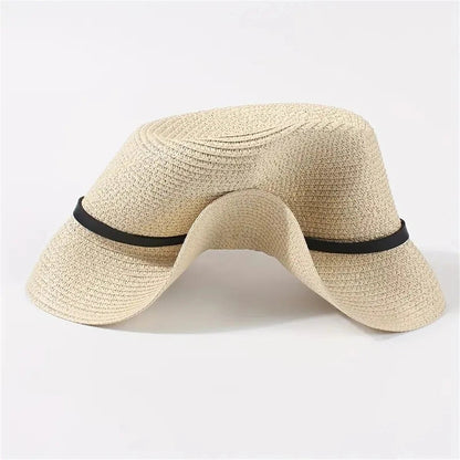 Flat Brim Straw Hat