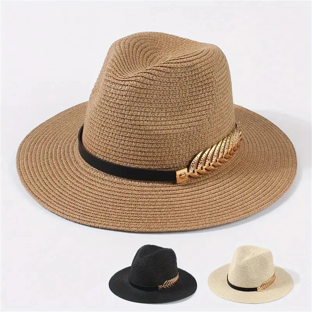 Flat Brim Straw Hat