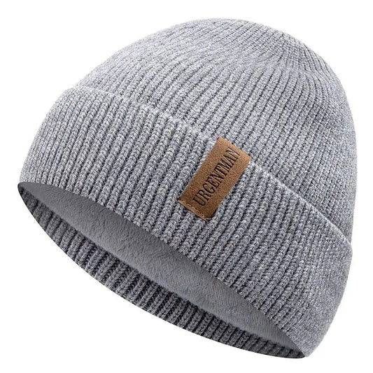 Fleece - Lined Knitted Beanie - HAT MARTS