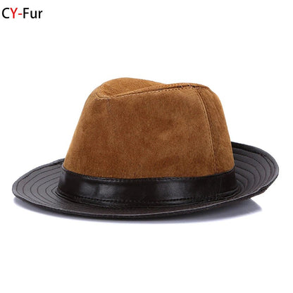 Genuine Sheepskin Leather Hat - HAT MARTS