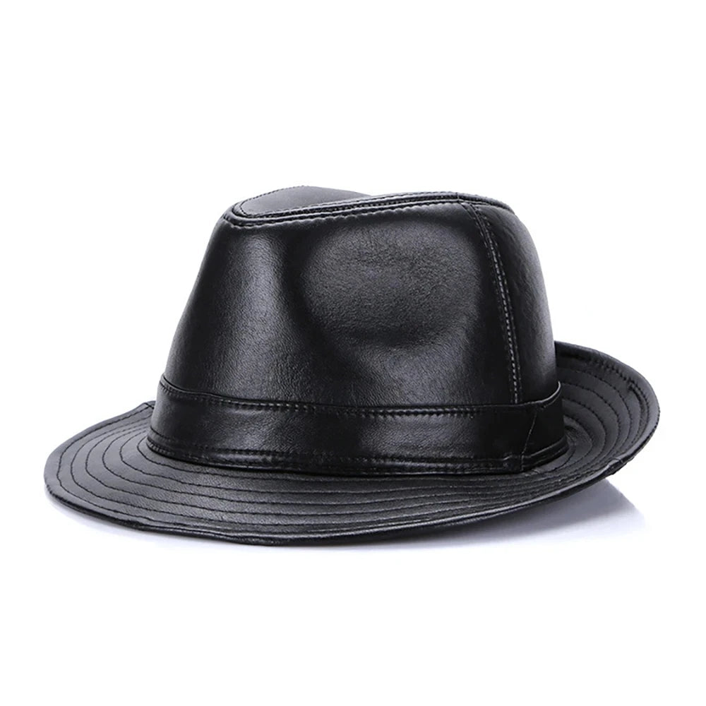 Genuine Sheepskin Leather Hat - HAT MARTS