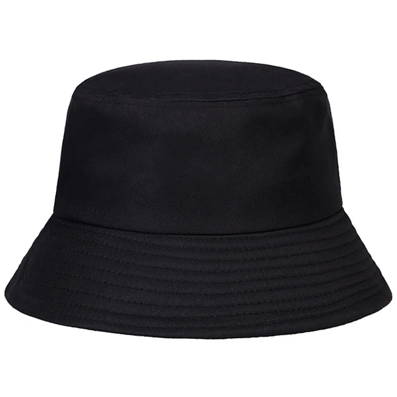 LA Letter Embroidered Bucket Hat - HAT MARTS