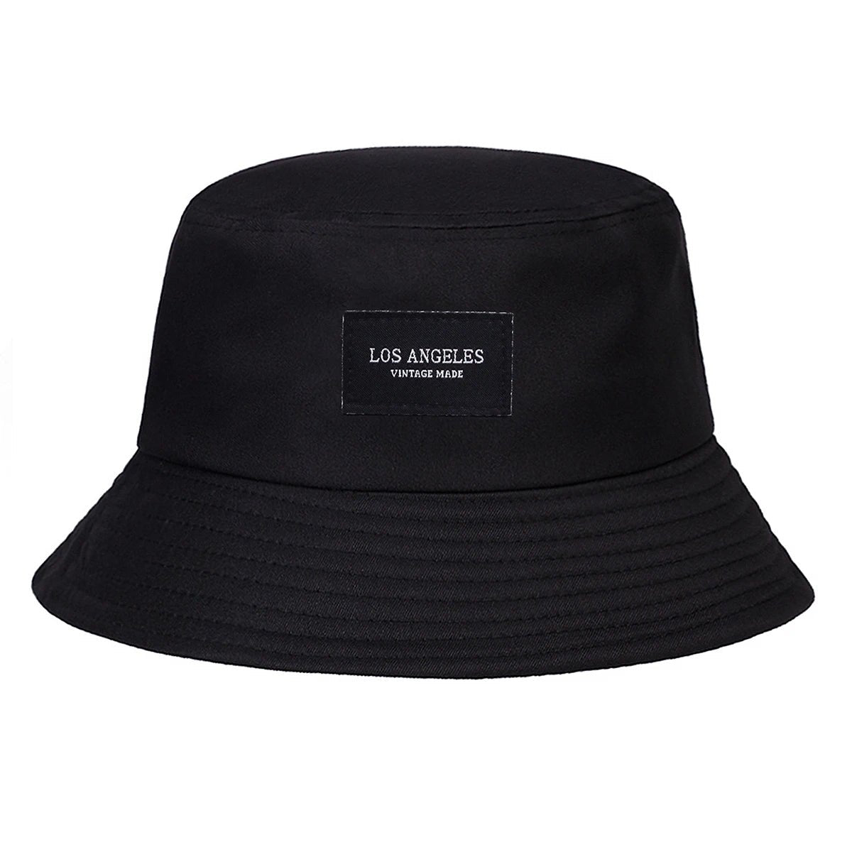 LA Letter Embroidered Bucket Hat - HAT MARTS