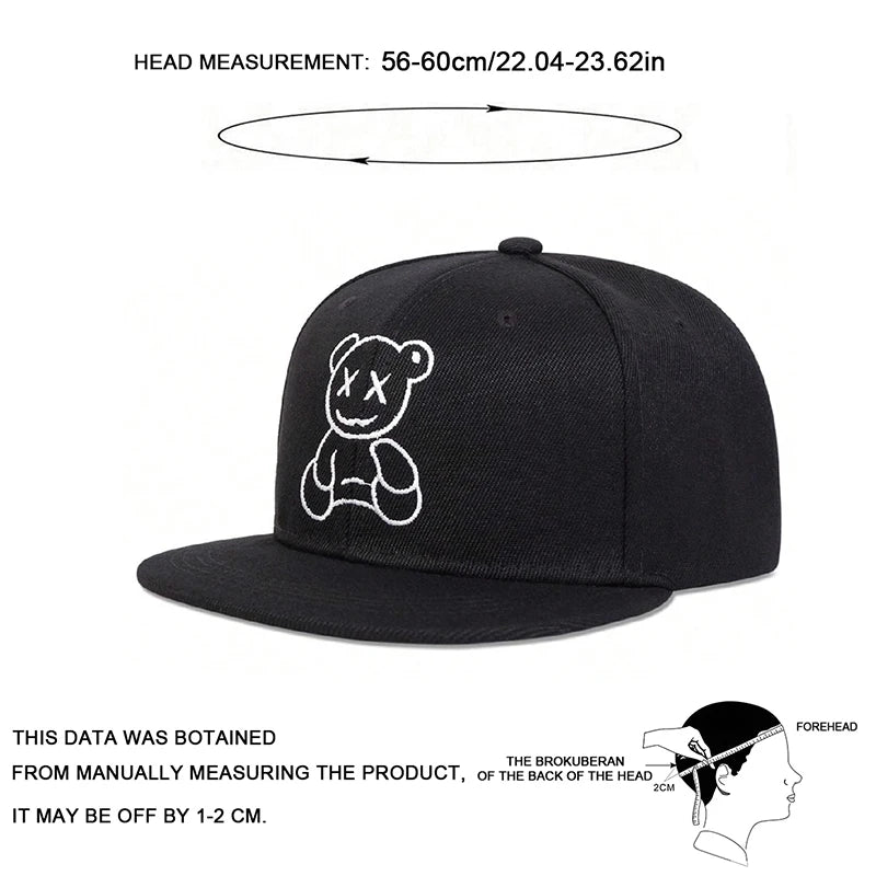 Little Bear Embroidered Baseball Cap - HAT MARTS