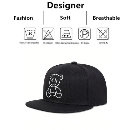 Little Bear Embroidered Baseball Cap - HAT MARTS