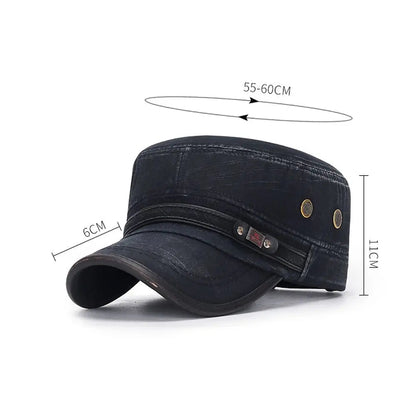 Men's Denim Baseball Cap - Adjustable and Breathable - HAT MARTS