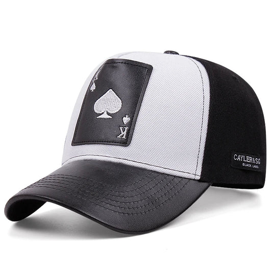 Poker Embroidery Baseball Cap - HAT MARTS