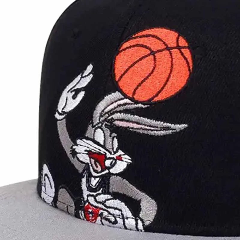 Rabbit Basketball Embroidery Baseball Cap - HAT MARTS