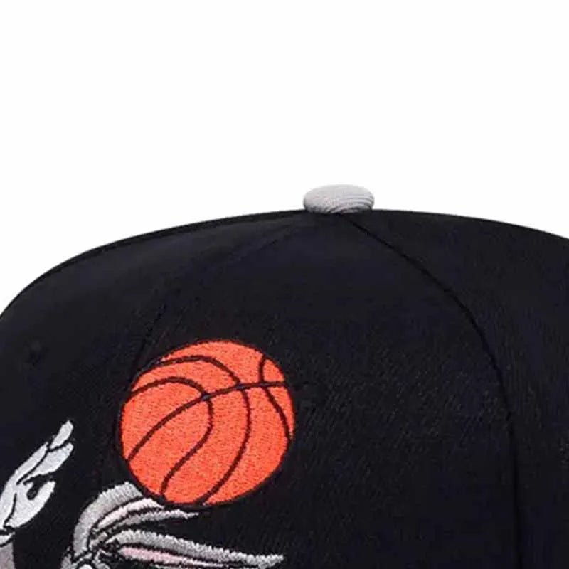 Rabbit Basketball Embroidery Baseball Cap - HAT MARTS