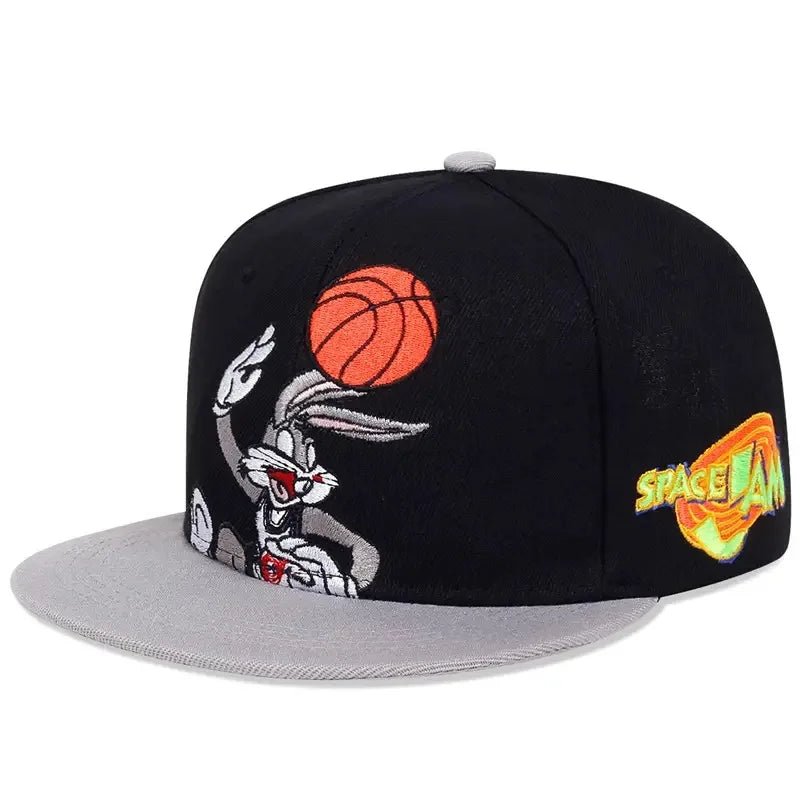 Rabbit Basketball Embroidery Baseball Cap - HAT MARTS