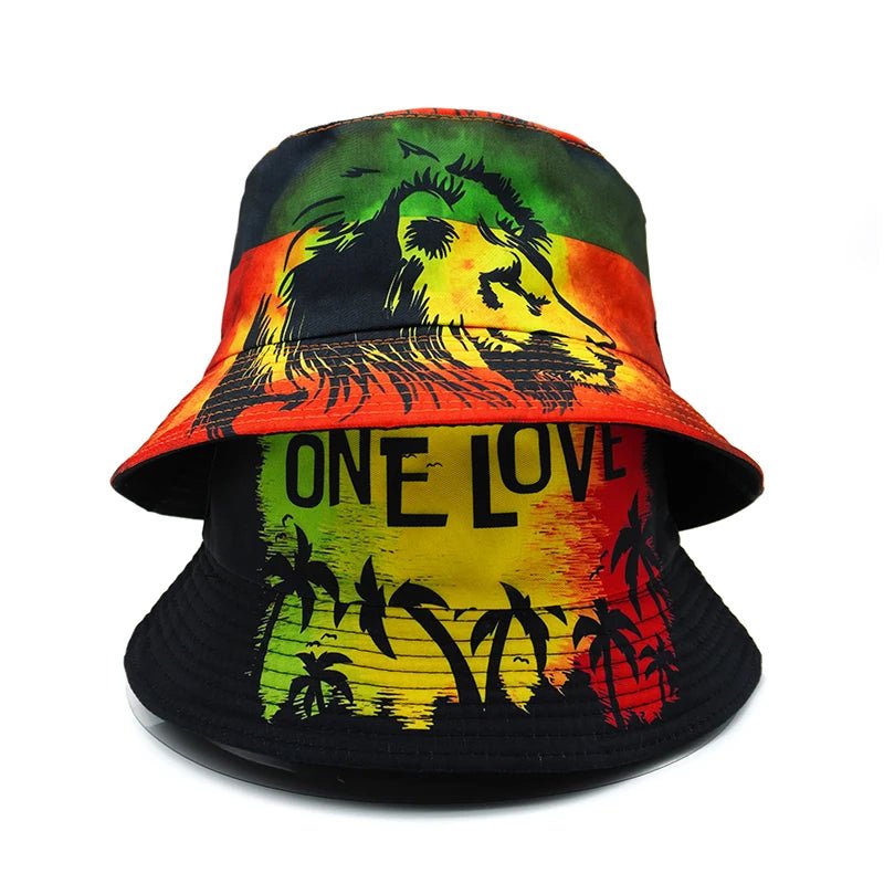 Rasta Lion Bucket Hat - HAT MARTS