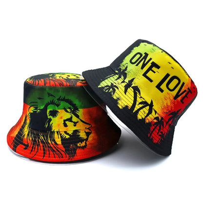 Rasta Lion Bucket Hat - HAT MARTS