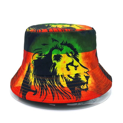 Rasta Lion Bucket Hat - HAT MARTS