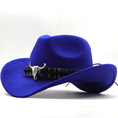 Simple White Western Cowboy Hat