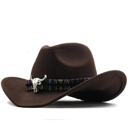 Simple White Western Cowboy Hat