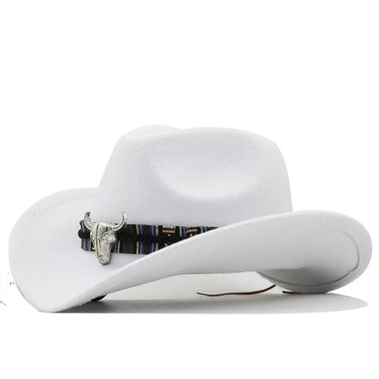 Simple White Western Cowboy Hat