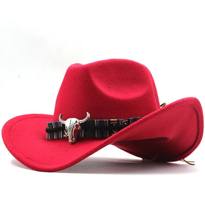 Simple White Western Cowboy Hat