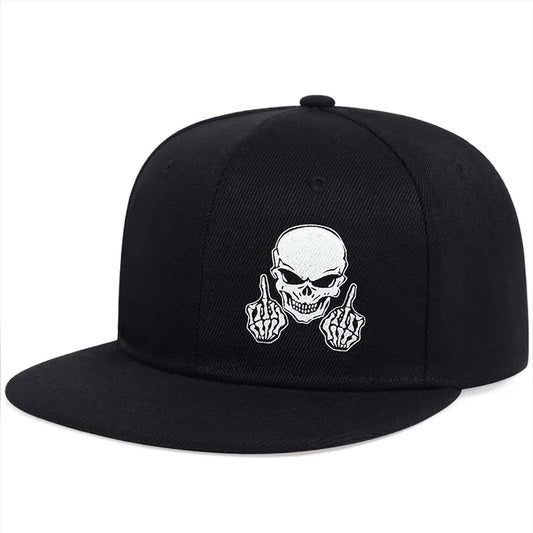 Skeleton Embroidery Baseball Cap