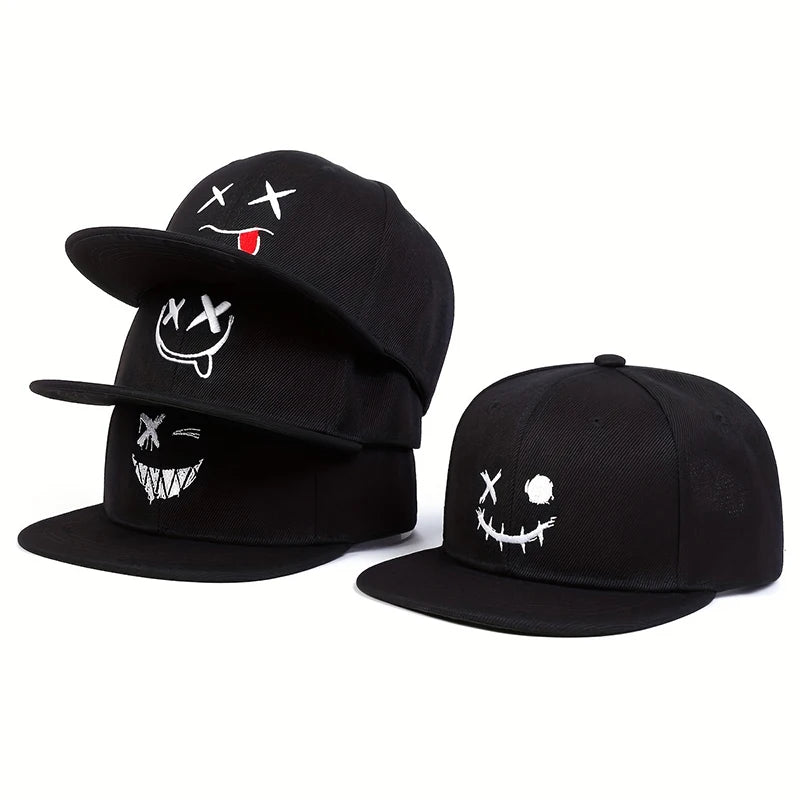 Smiley Face Baseball Cap - HAT MARTS