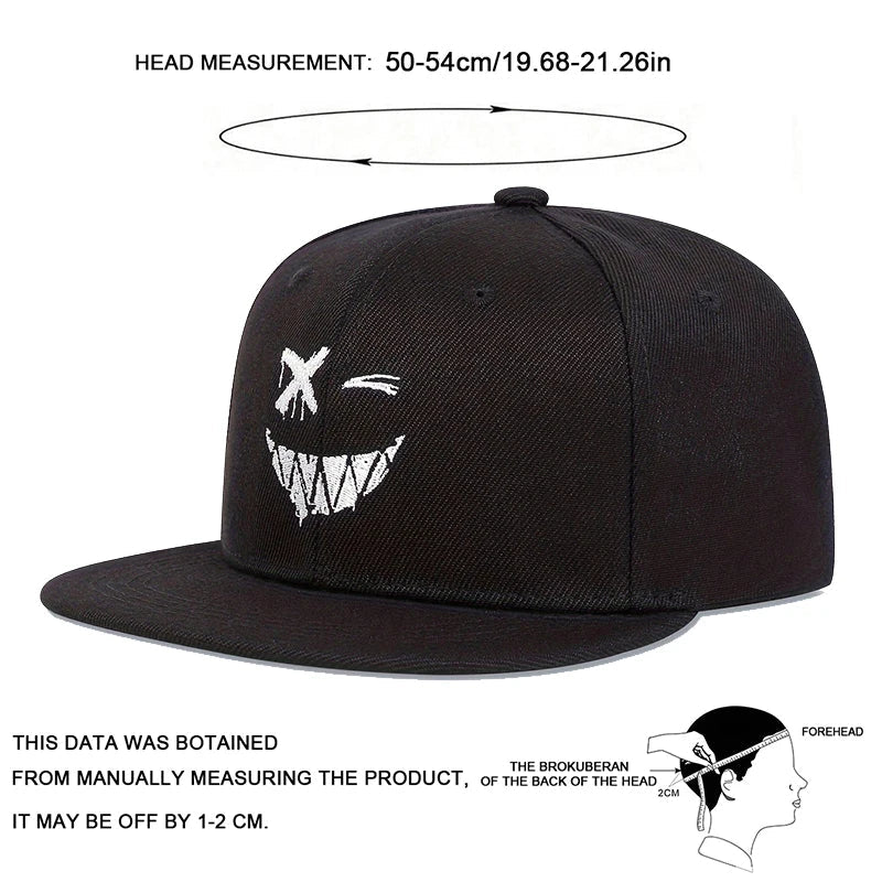 Smiley Face Baseball Cap - HAT MARTS