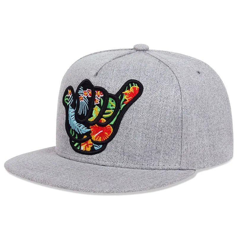 Unisex Baseball Cap with Finger Embroidery