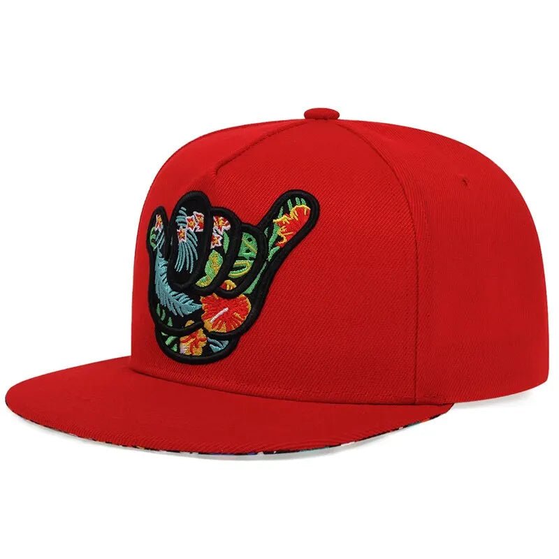 Unisex Baseball Cap with Finger Embroidery