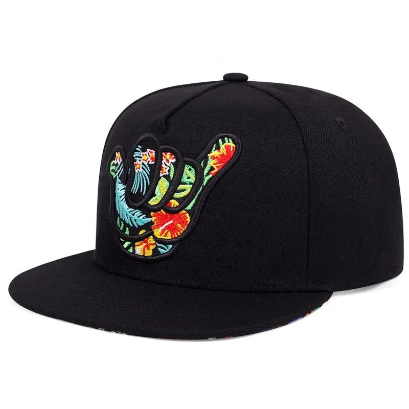 Unisex Baseball Cap with Finger Embroidery