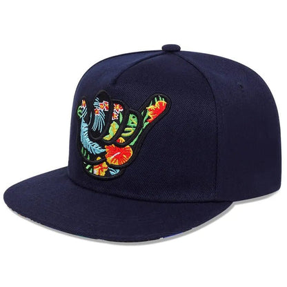 Unisex Baseball Cap with Finger Embroidery