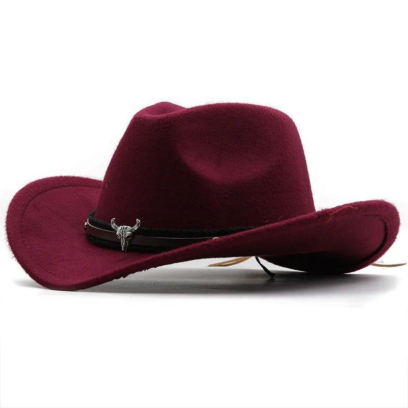 Unisex Red Cowboy Hat