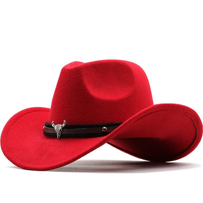 Unisex Red Cowboy Hat