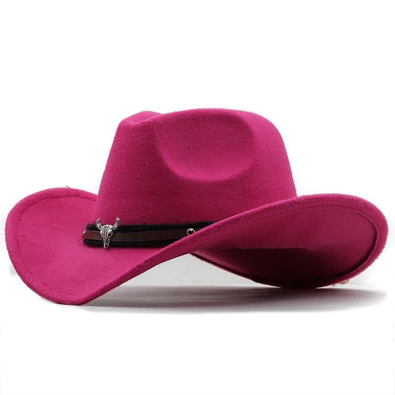 Unisex Red Cowboy Hat