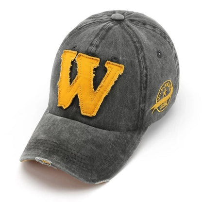 "W" Embroidered Baseball Cap - HAT MARTS