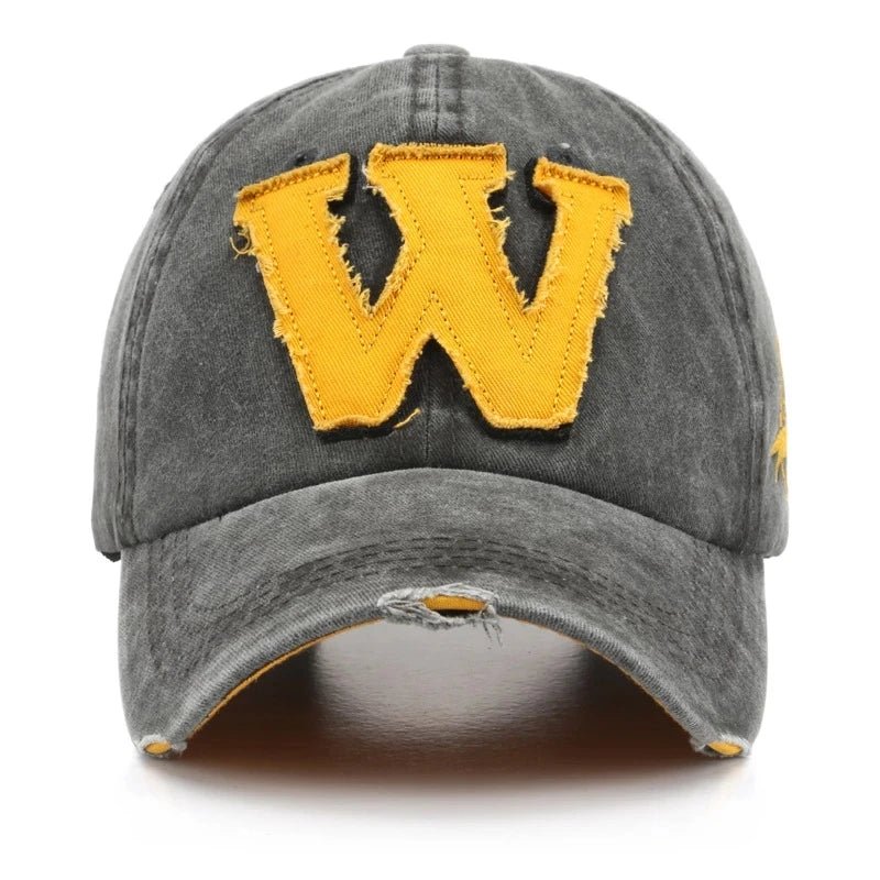 "W" Embroidered Baseball Cap - HAT MARTS